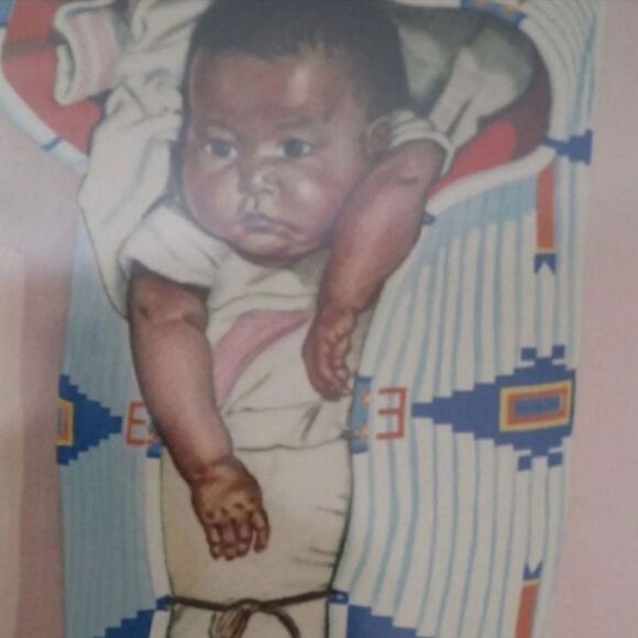 Vintage Winold Reiss Two Guns lithograph Snowbird indigenous baby art - Picture 4 of 5